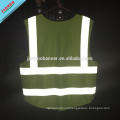 Red Export Standard  105Gsm Knitted Polyester Reflective Strap Safety Vest With Symbol